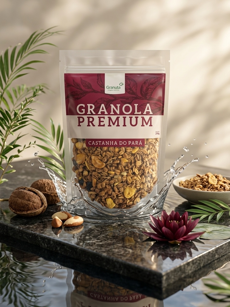 Embalagem de 250g da Granuta Castanha Para Meliflua da marca Cuenca Natural, destacando o mix de castanhas naturais.